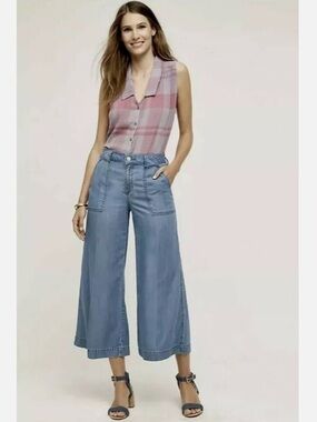 Anthropologie Holding Horses Top Plaid